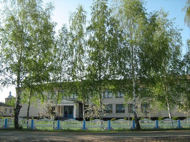 здание школы весной